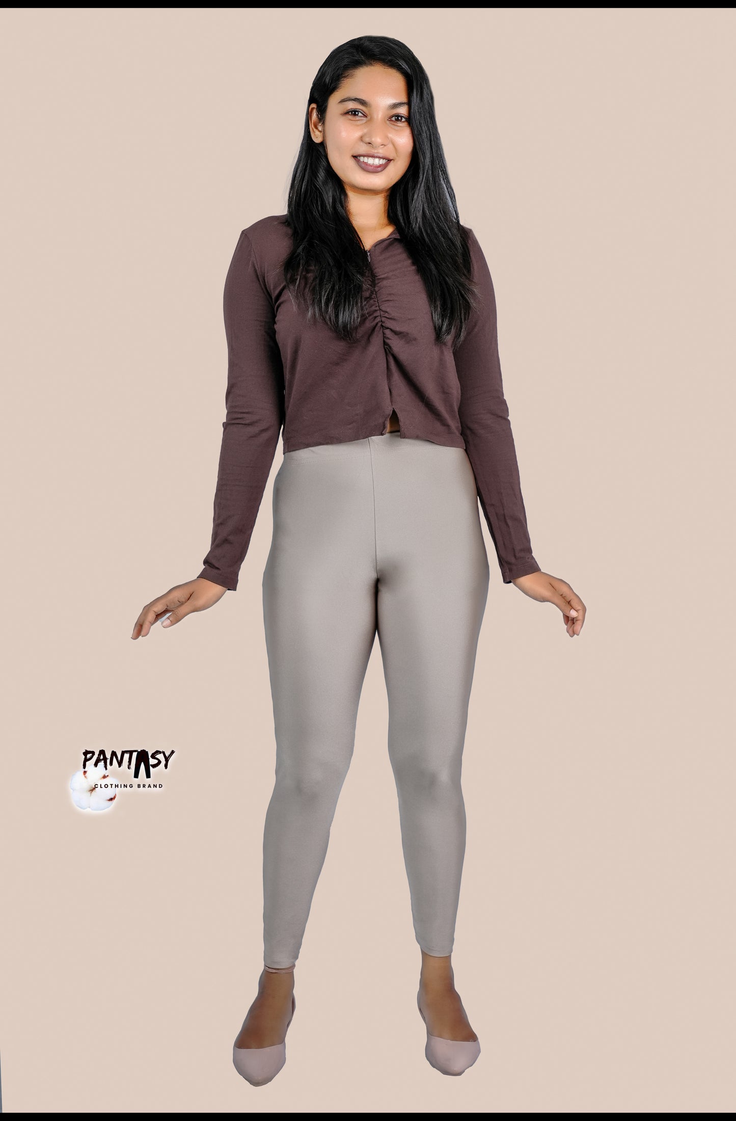Sepia Shimmer Ankle Leggings