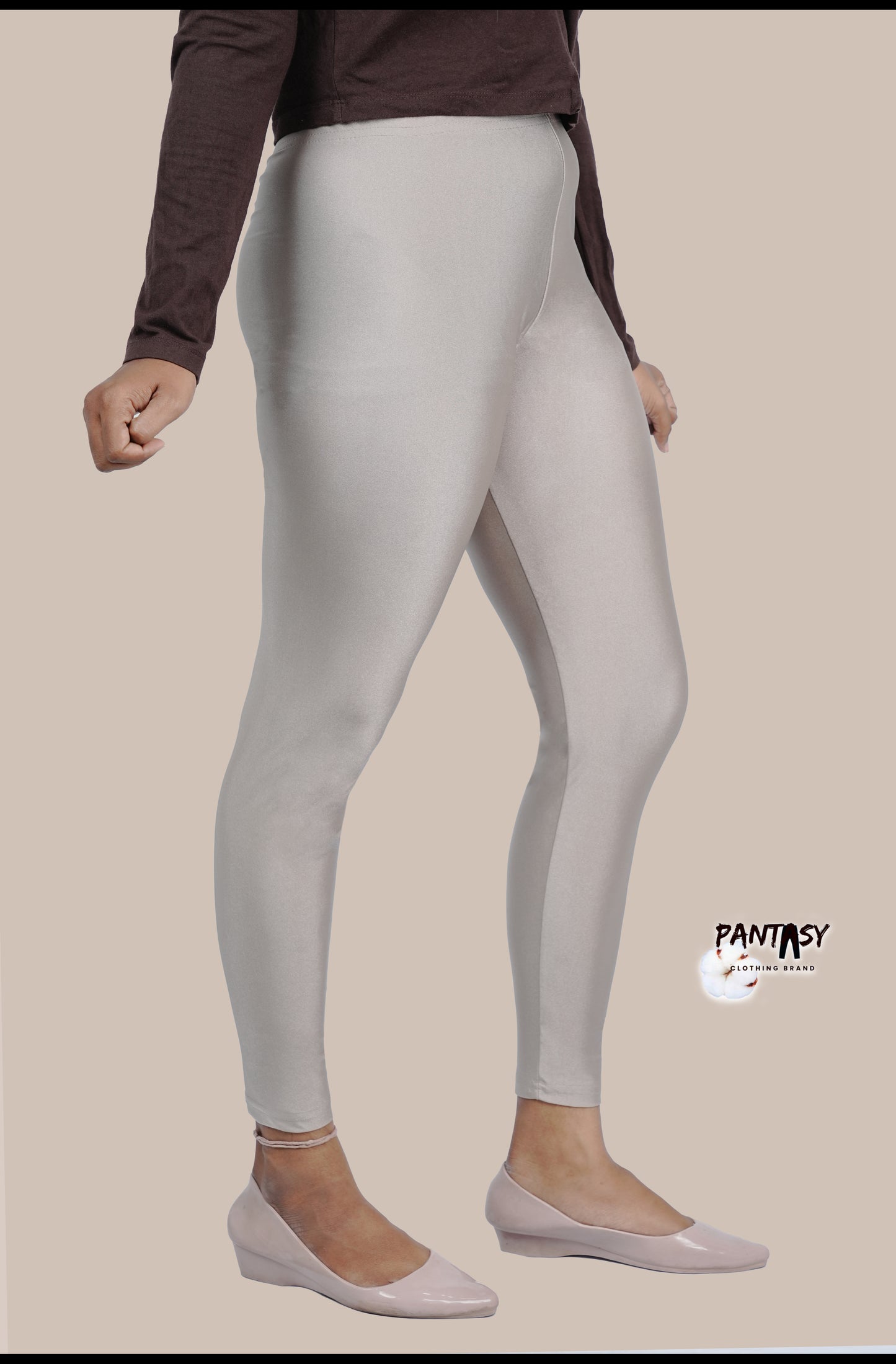 Sepia Shimmer Ankle Leggings
