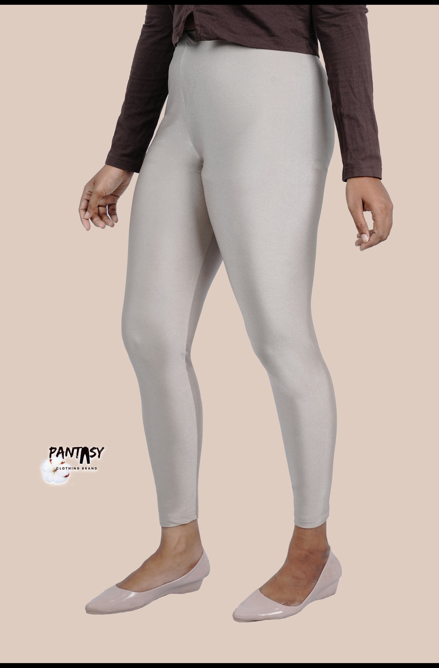 Sepia Shimmer Ankle Leggings