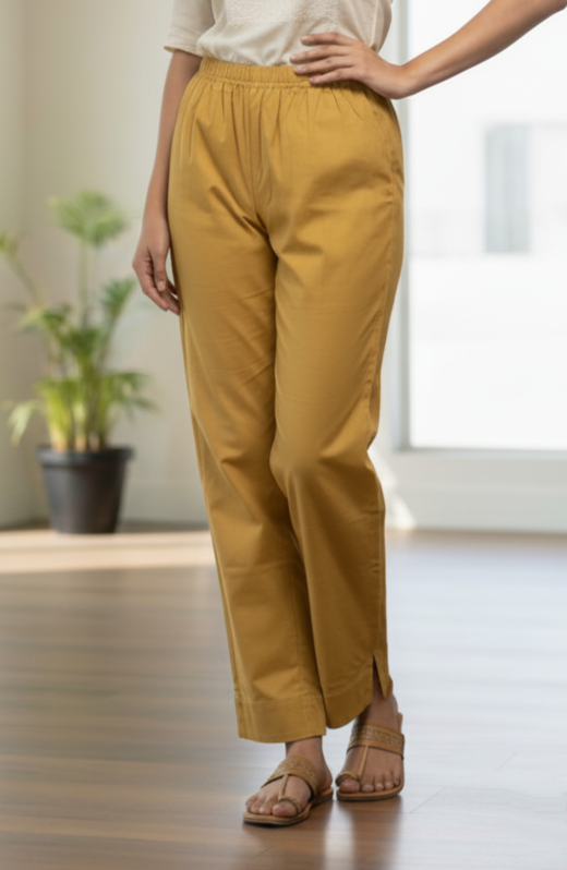 Womens's Cotton Straight pant Sandal