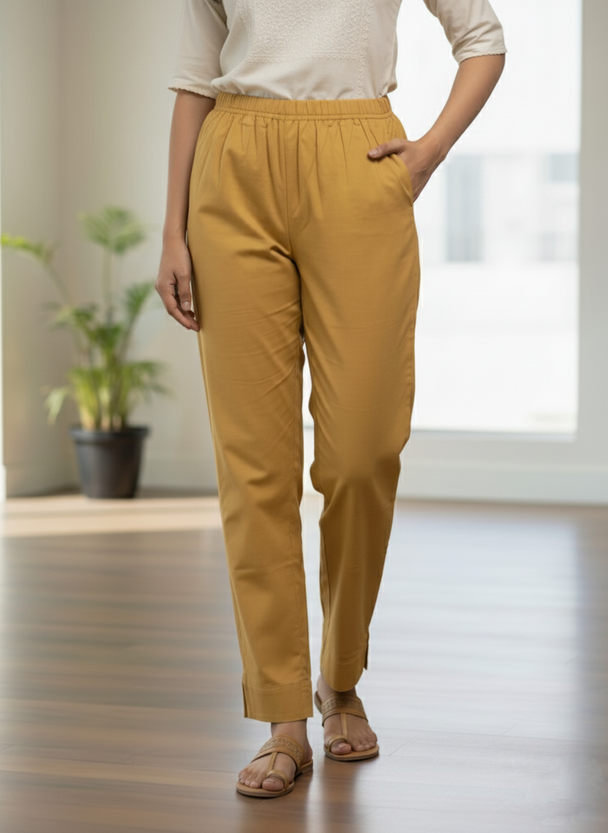 Womens's Cotton Straight pant Sandal