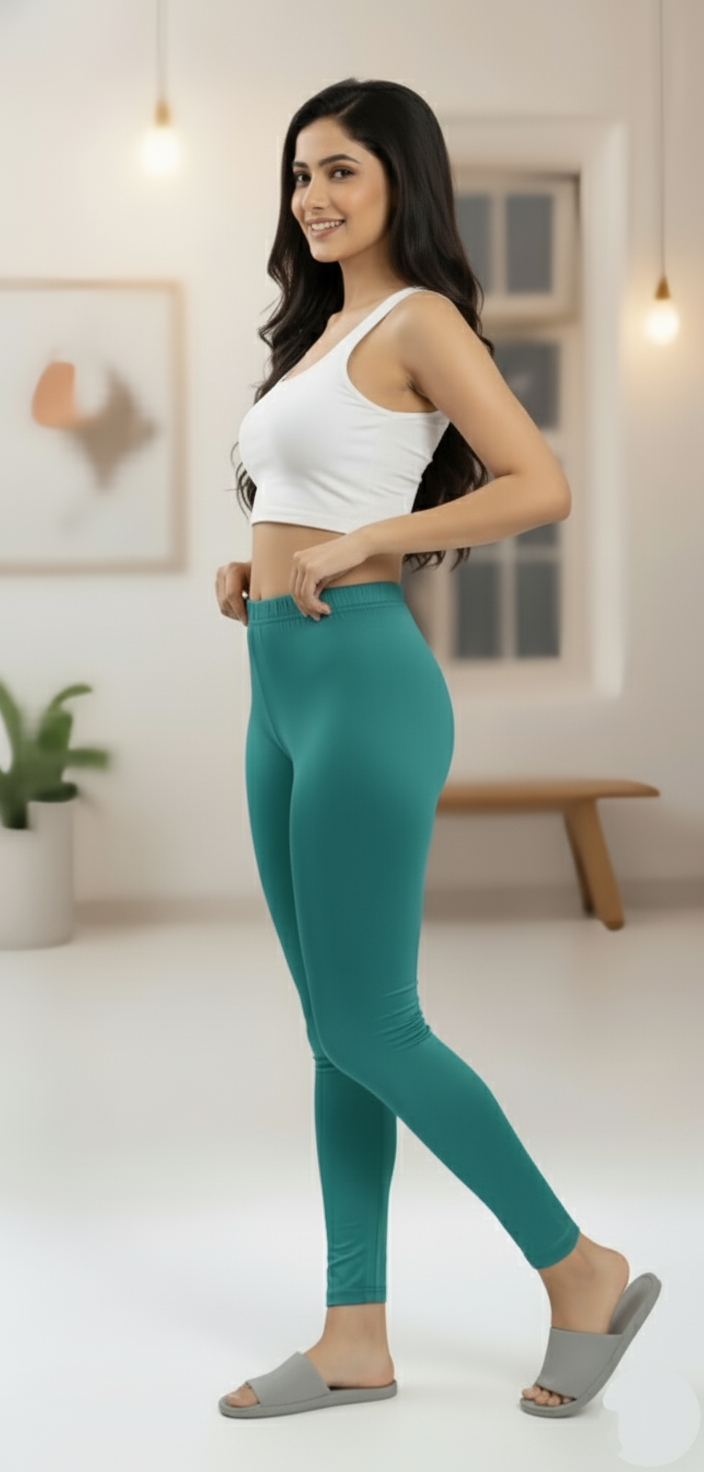 Women's Shimmer Ankle Leggings Rama Blue