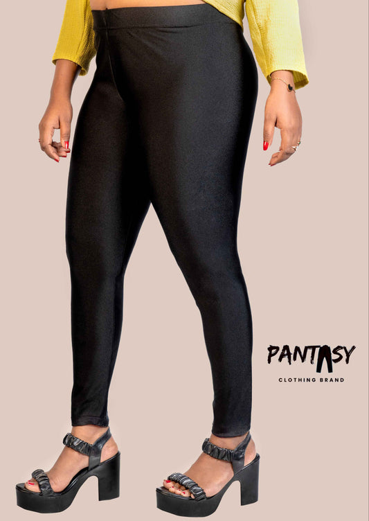 Women's Shimmer Ankle Leggings Black