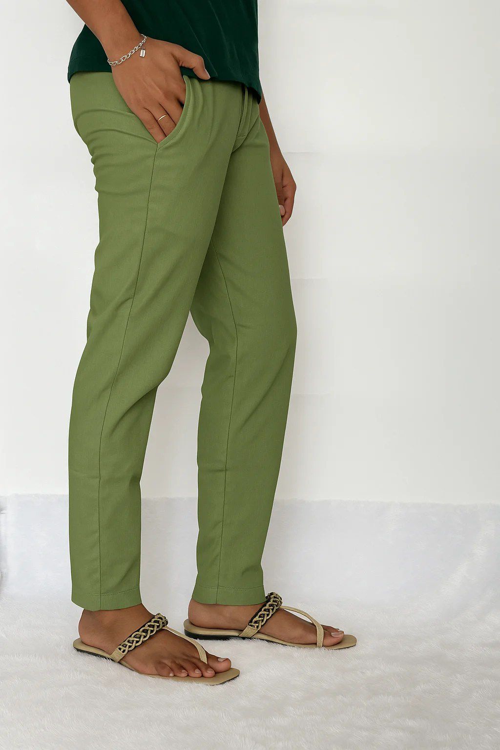 Liva certified Women’s Lycra stretch pants Pista